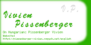 vivien pissenberger business card